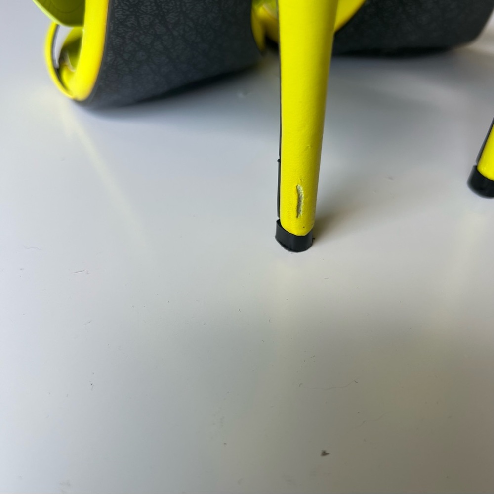 Cape Robbin Neon Yellow Watch-Strap Women's Sky High Heel Sandals Sz 7 - Picture 6 of 13